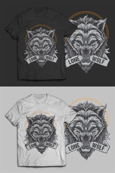 Lone Wolf Tee Shirt Design Tshirt Factory