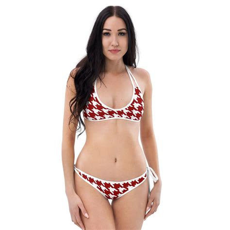 Houndstooth Bikini In Bikinis Comfortable Bikini Striped Bikini