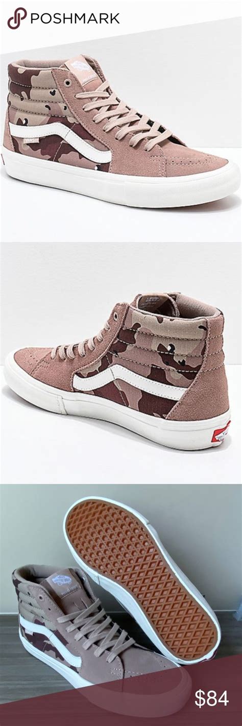 Vans Sk8 Hi PRO ULTRACUSH SKATE Shoes Desert Camo Vans Sk8 Hi Pro