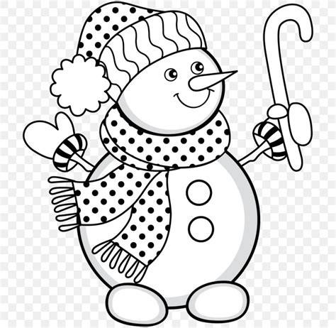 Snowman Clipart Free Black And White Borders