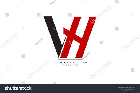 Alphabet Letters Initials Monogram Logo Vh Vh Royalty Free Stock