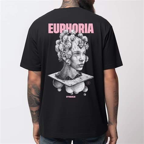 Unisex Euphoria T Shirt Black Steyoyoke Recordings