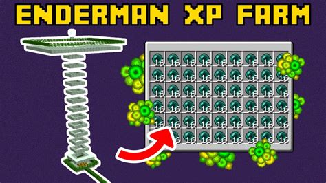 The BEST ENDERMAN XP FARM In Minecraft Bedrock Java Edition