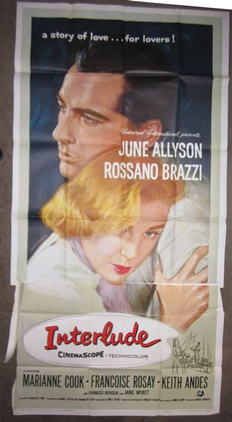 Original 3 Sheet Movie Poster 1957 Interlude June Allyson Ebay