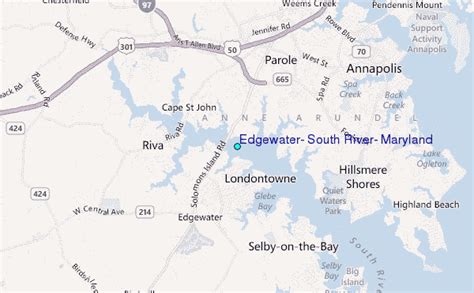 Edgewater South River Maryland Tide Station Location Guide