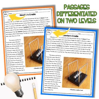 Energy In Collisions NGSS 4 PS3 3 Science Differentiated Passages By