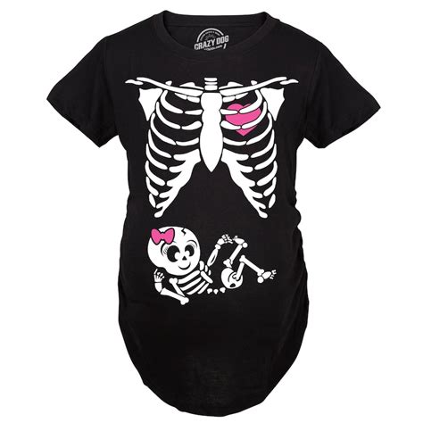 Pregnant Shirt Skeleton Baby Girl Funny Maternity Shirt - Etsy