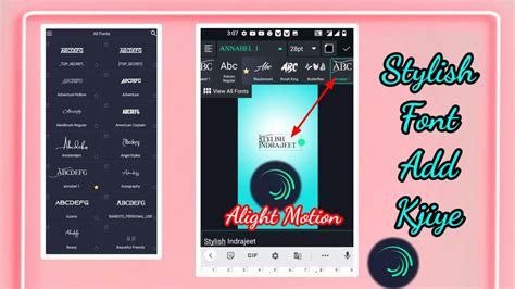How To Add Font In Alight Motion Alight Motion Me Custom Font Kaise