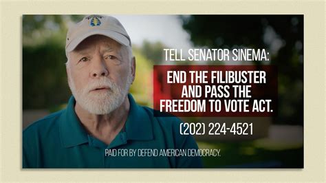 $1 million ad buy targets Sinema's stance on filibuster