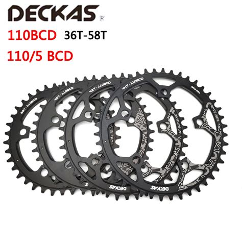 Deckas 110 5 Bcd 110bcd Road Bike Narrow Wide Chainring 36t 58t Bike Chainwheel For Shimano Sram