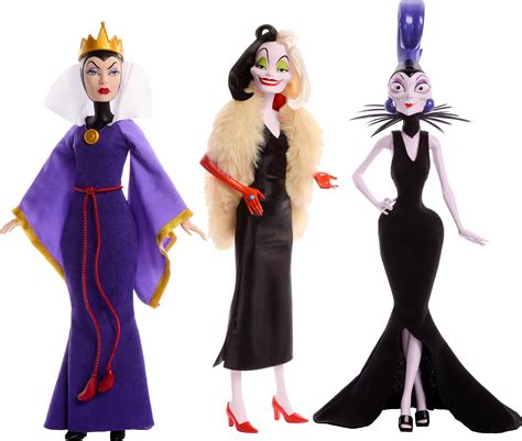 Mattel Disney Villains Collection Official Fashion Dolls Pack Evil