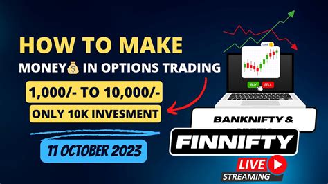 Live Option Trading Wednesday 11 October 2023 Vijay Banknifty