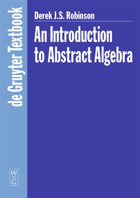 An Introduction To Abstract Algebra