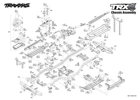 Exploded View Traxxas Trx 4 Tactical Unit 110 Tqi Rtr Chassis Astra