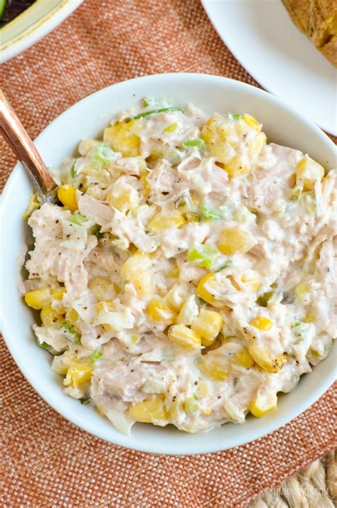 Tuna And Sweetcorn Mayo Salad Slimming Eats