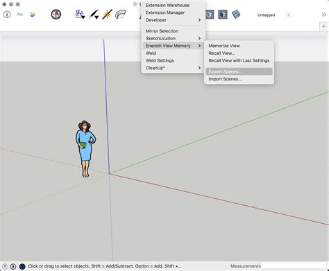 Eneroth View Memory Only Opens Tiny Windows Extensions SketchUp