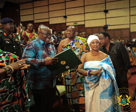 President Akufo Addo Receives A Commemorative Book From Okyeman