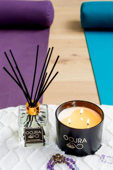 Oojra Home Fragrances Essential Oil Reed Diffuser Essential Oil Candles Soy Wax Candles