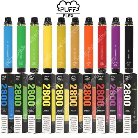 Puff Flex 2800 Puffs Disposable Vape Pen Pods Cartridge Pre Filled