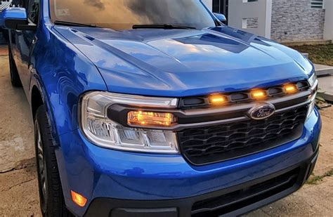 My New Raptor Light Led Grill Lights Installed Mavericktruckclub