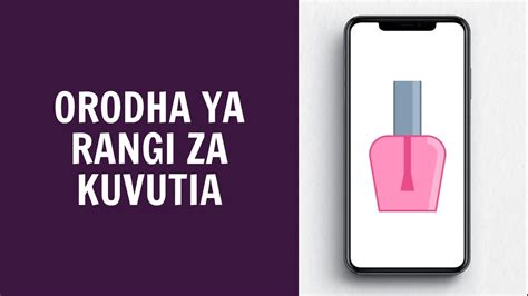 Orodha Ya Rangi Za Kucha Za Kuvutia Youtube