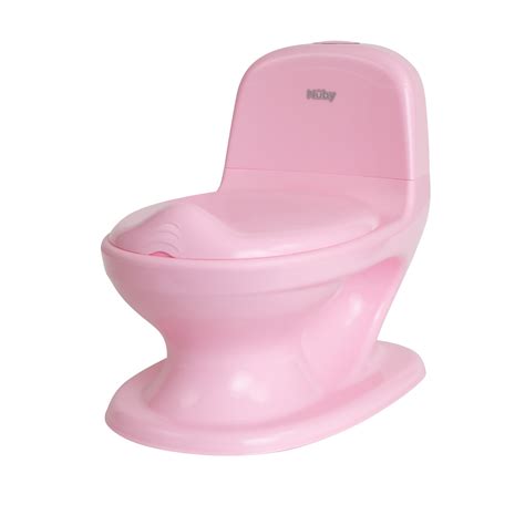 Nuby My Real Potty Training Toilet With Life Like Flush Button And