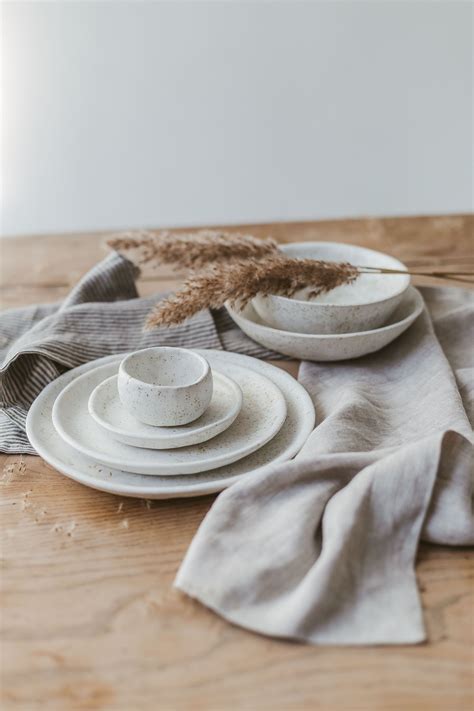 Stoneware dinnerware set | Handmade dinnerware, Farmhouse dinnerware, Boho dishes