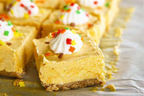 No Bake Pumpkin Cheesecake Bars Yummi Haus