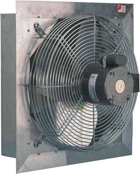 Ax Exhaust Fan W Shutters Speed Inch Cfm Direct Drive Ax