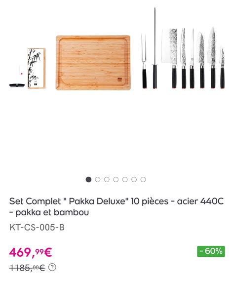 Set Couteau Kotai Veepee Ou Showroomprive Votre Wishlist Sur Listy