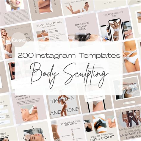 Body Sculpting Instagram Templates Body Contouring Etsy