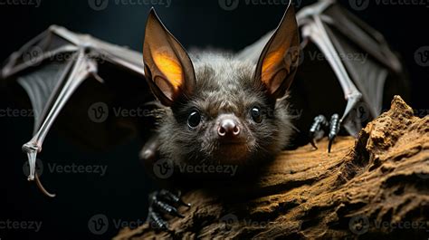 Close-up photo of a Vampire Bat looking any direction. Generative AI ...