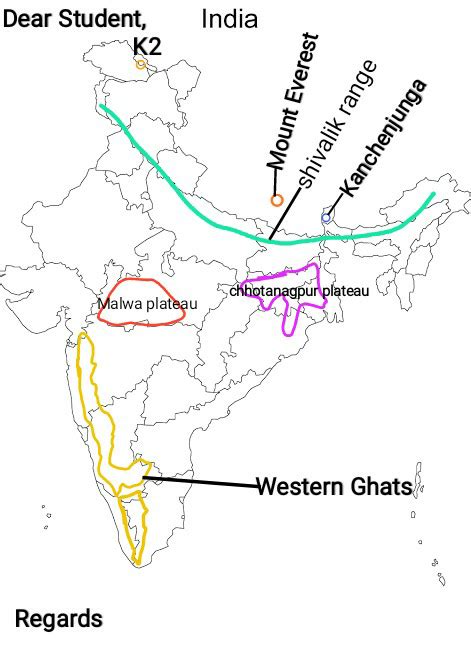 Physical Plateau Map Of India : India online maps (general public ...