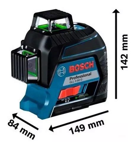 Nível A Laser De 3 Linhas Verde 360 Gll380g Bosch