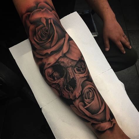 Skull Rose Tattoo Design Skull Sleeve Tattoos Tattoos Skull Sleeve