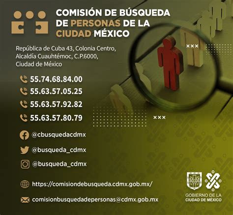 Comisi N De B Squeda De Personas De La Ciudad De M Xico