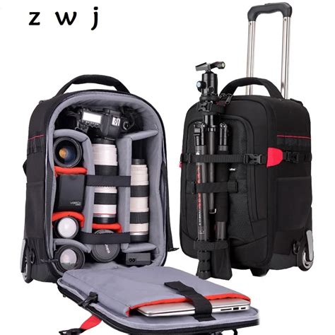 Waterproof Professional camera luggage backpack Camera suitcase for 2 ...