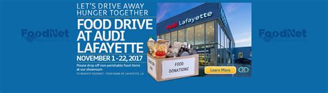 Audi Lafayette November Food Drive | Audi Lafayette