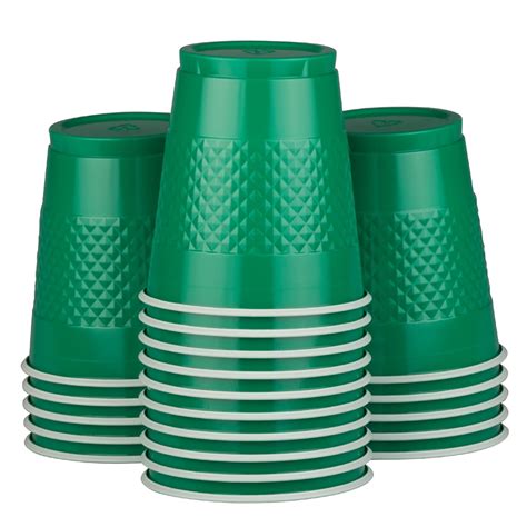 JAM Bulk Plastic Cups, 12 oz, Green, 200 Cups/Box - Walmart.com - Walmart.com