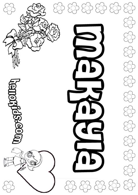 Makayla Coloring Pages