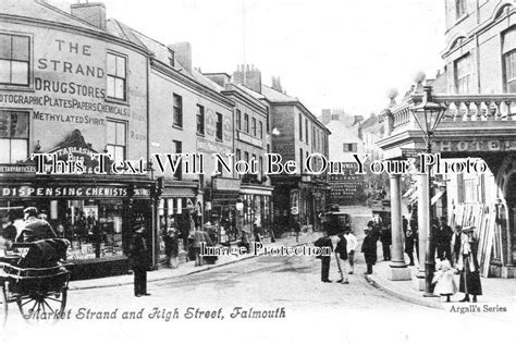 Co 3834 Market Strand And High Street Falmouth Cornwall Jb Archive