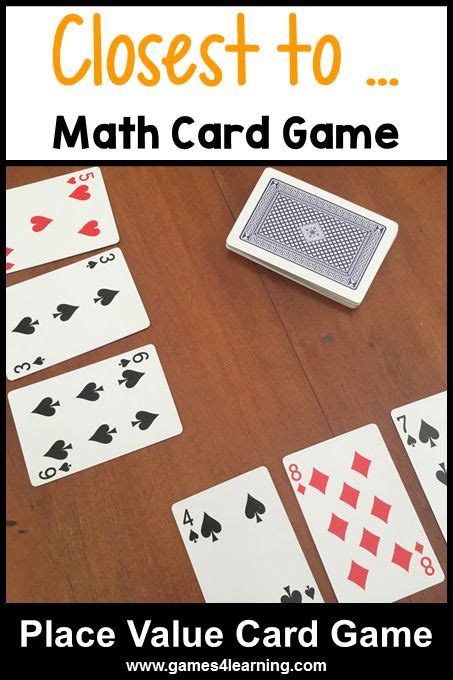 Math Card Games (4) | Math card games, Easy math games, Card games for kids