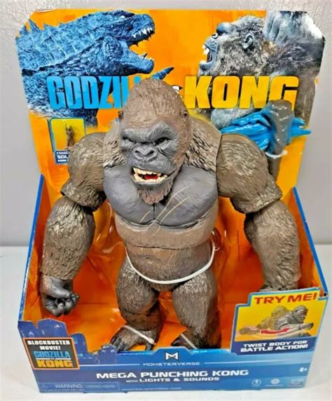 MONSTERVERSE GODZILLA VS Kong 13 Mega Punching Kong With Sounds