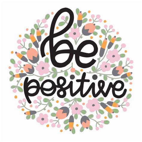 Be Positive Stickers by Rubilyn Santa Cruz