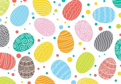 Easter Egg Pattern Vector Background Easter Egg Pattern Easter