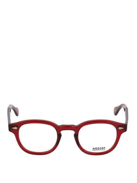 Glasses Moscot Lemtosh Ruby Round Frame Eyeglasses LEMTOSHRUBY