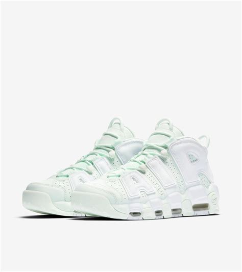 Women's Nike Air More Uptempo 'Barely Green & White'. Nike SNKRS