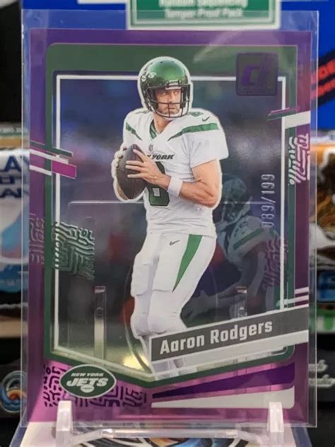 2023 PANINI CLEARLY DONRUSS Aaron Rodgers Violet 199 Jets TZ EUR 0 91