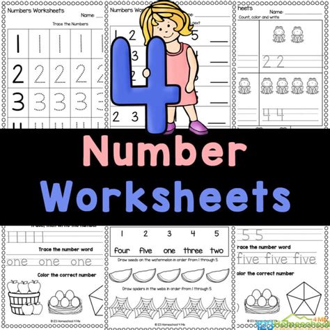 Free Printable Numbers 1 5 Worksheets Worksheets Library