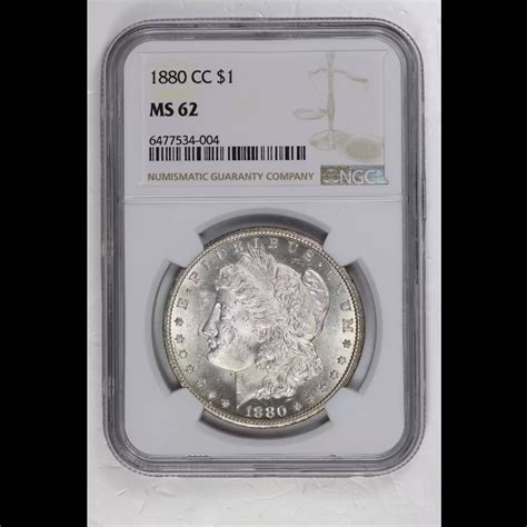 1880 Cc Morgan Silver Dollar Ngc Ms 62 Lost Dutchman Rare Coins